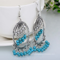 Tassel Turquoise rétro boucles d’oreilles Bohème femmes accessoires